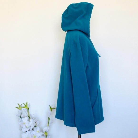 NEW! LL Bean Sweater Fleece Pullover Hoodie Hooded Snap Button SZ S - Picture 4 of 6